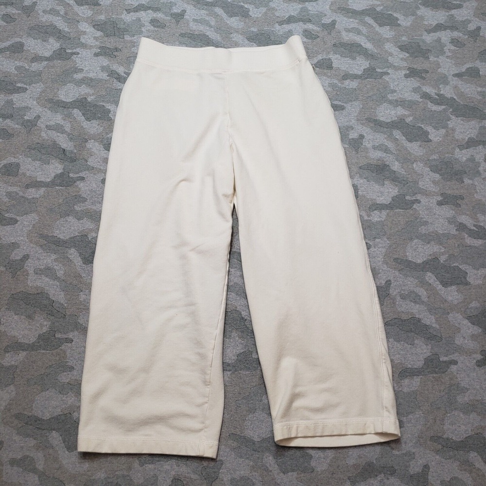 Chico's Pants Womens 1 Beige Pull On‎ Crop